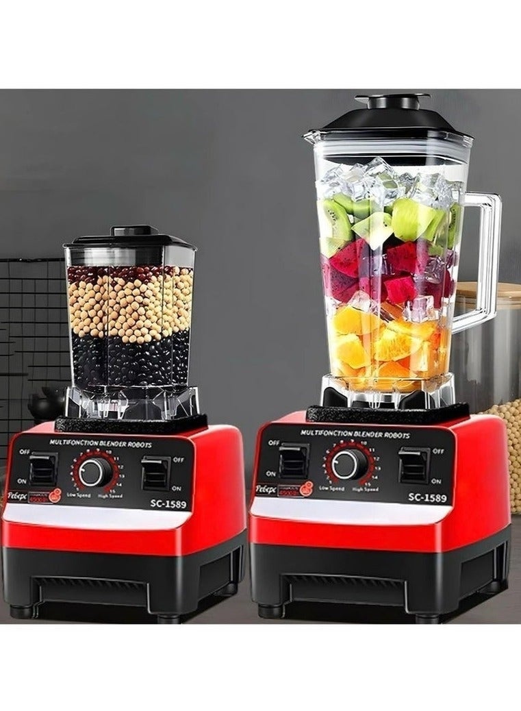 خلاط كهربائي مع مطحنة حبوب متعدد الوظائف سعة 2.5 لتر قابل للتعديل - Image 1